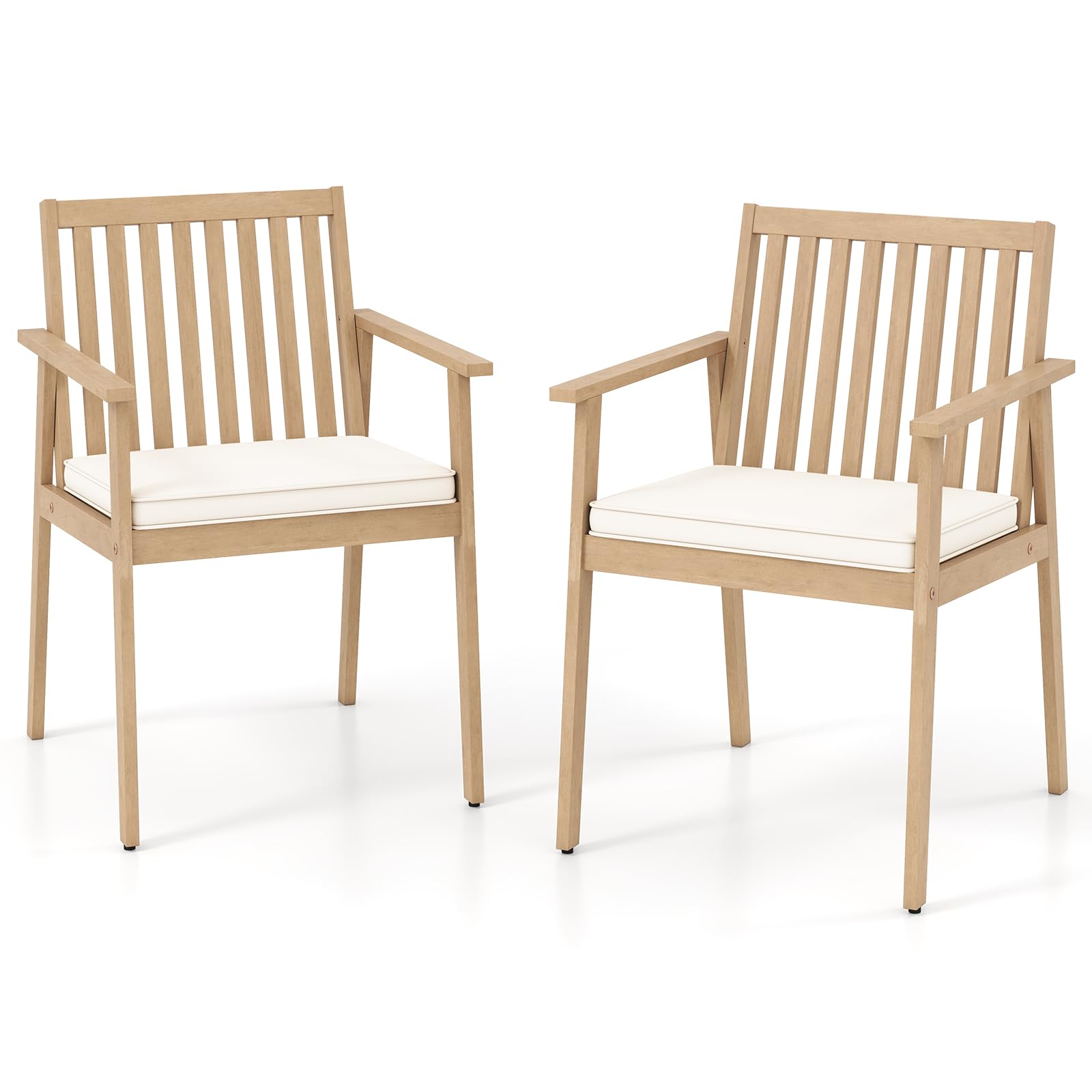 Tangkula 2/4 Pieces Patio Dining Chairs